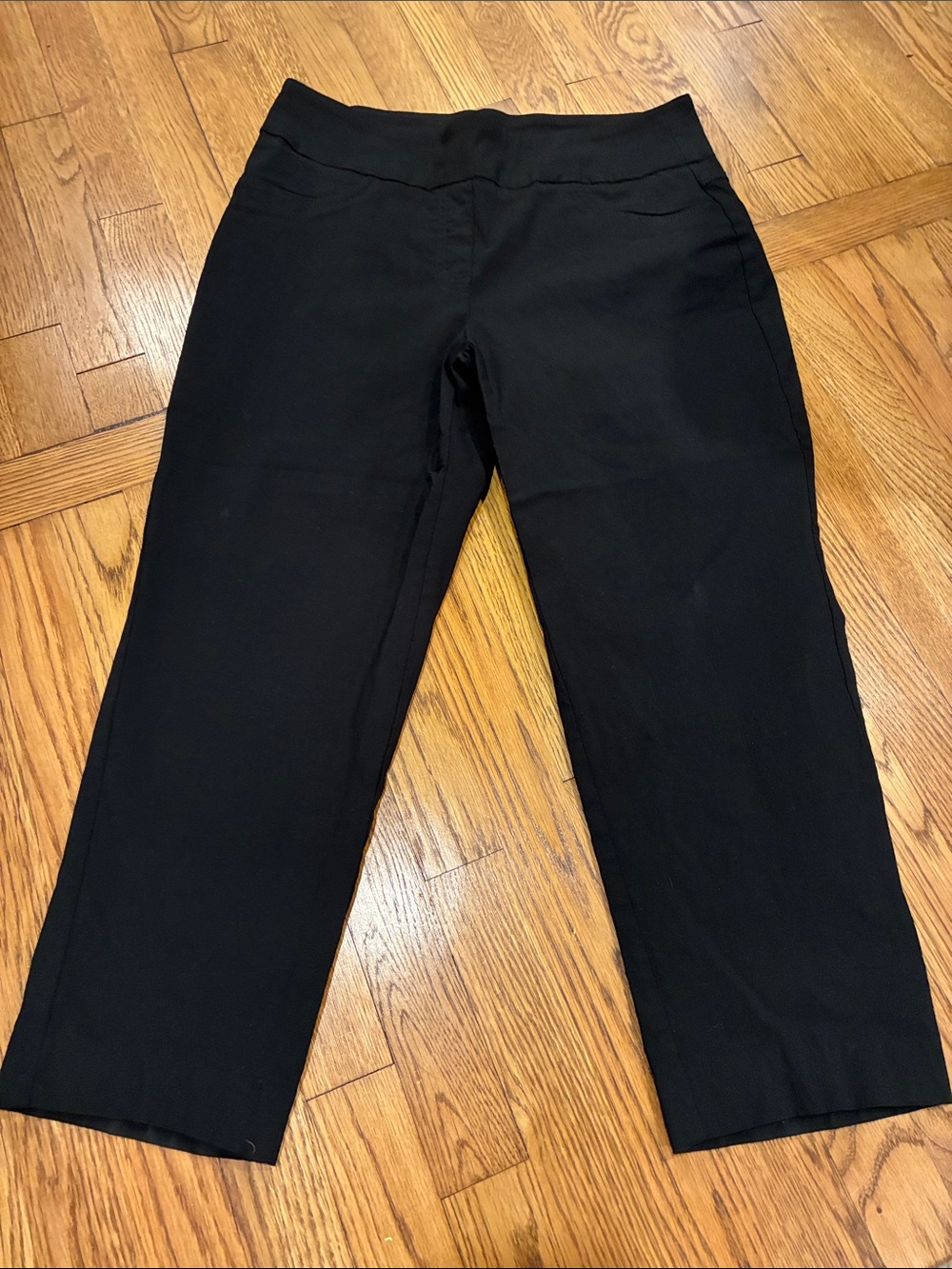 Ruby Rd. Black Cropped Pull-On Pants